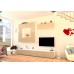 Living Armonia PAL Cappuccino Lucios - Varianta 2 cu sistem "PUSH TO OPEN"